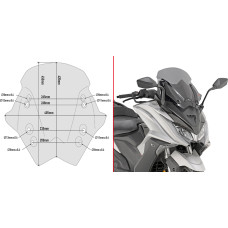 Givi FUME' WINDSCREEN KYMCO AK 550