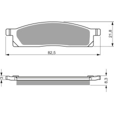 Goldfren Brake Pads 034 Ceramic Carbon AD