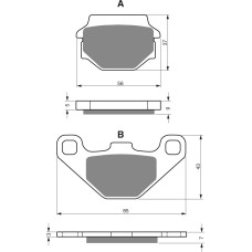 Goldfren Brake Pads 084 Ceramic Carbon K1
