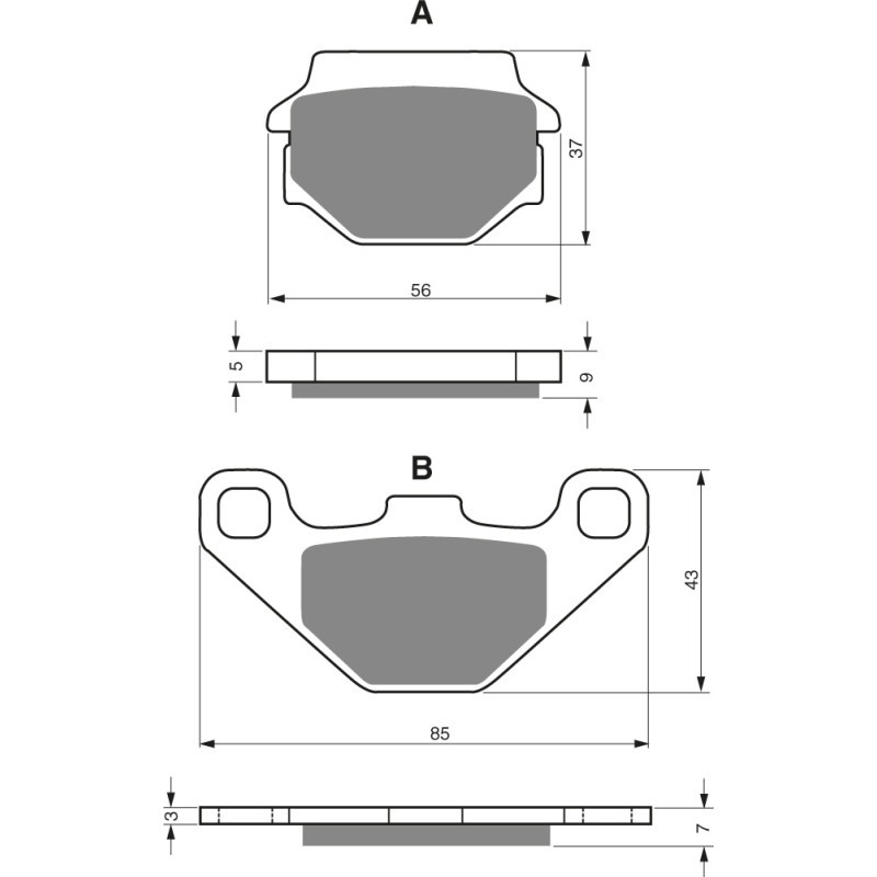 Goldfren Brake Pads 084 Ceramic Carbon K1