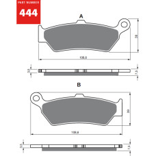 Goldfren Brake Pads 444 Ceramic Carbon S33
