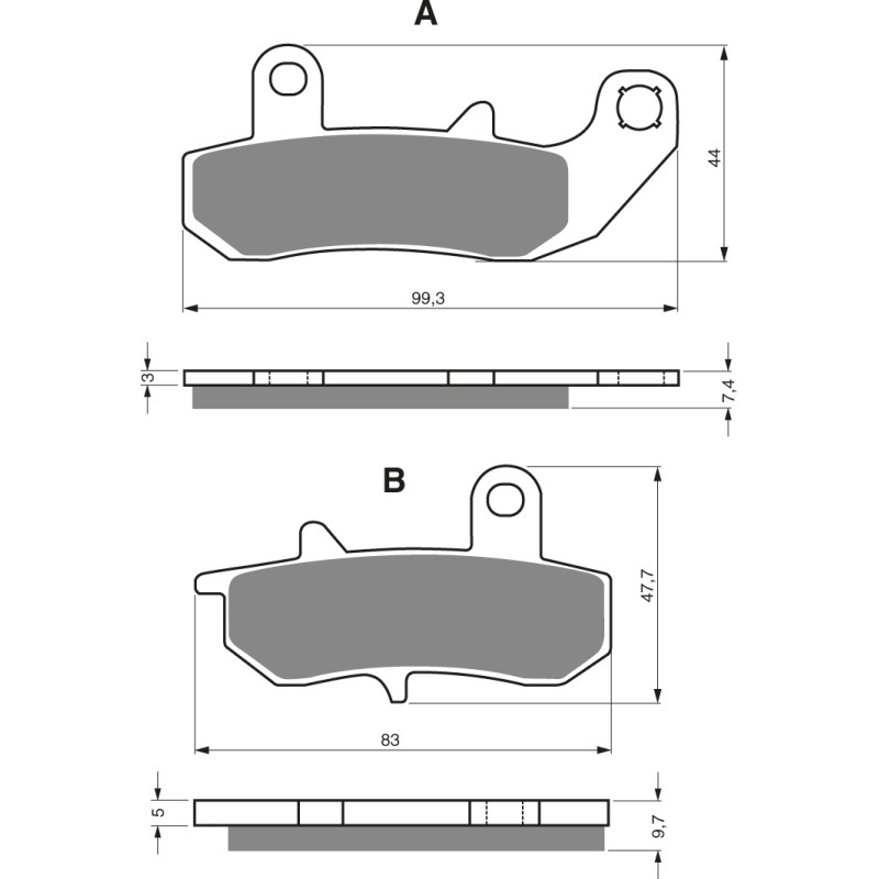 Goldfren Brake Pads 065 Ceramic carbon AD