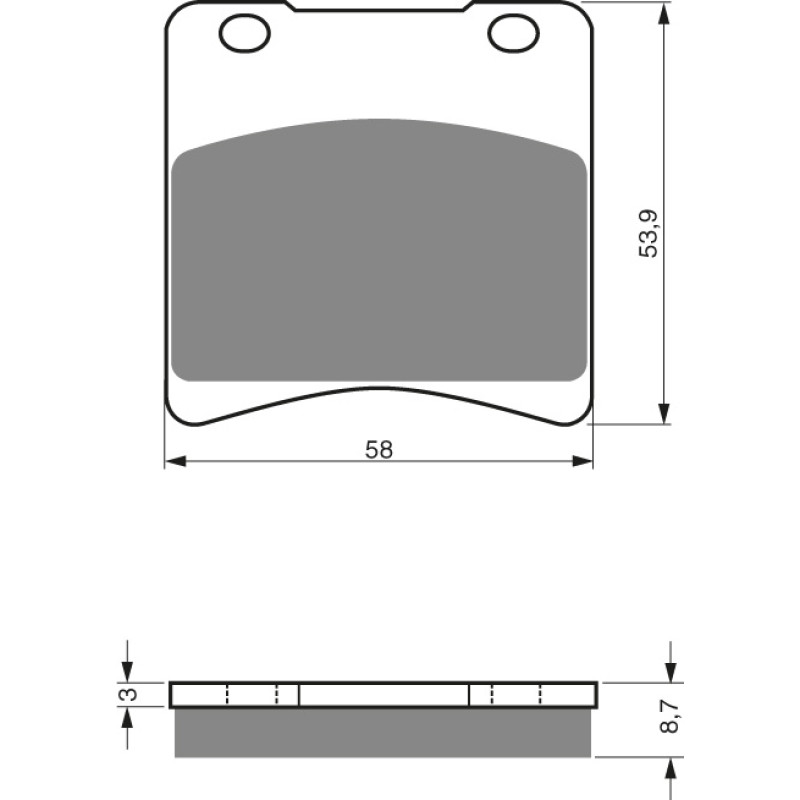 Goldfren Brake Pads 085 Ceramic Carbon S3
