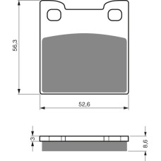 Goldfren Brake Pads 129 Ceramic carbon AD