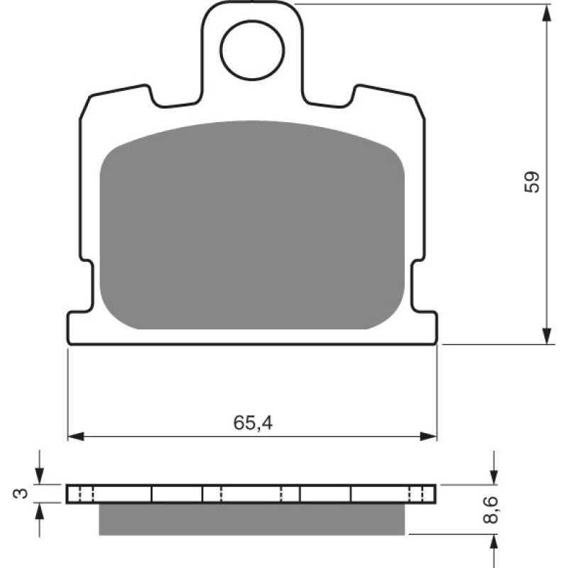 Goldfren Brake Pads 151 Ceramic carbon AD