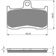 Goldfren Brake Pads 207 Ceramic Carbon S3