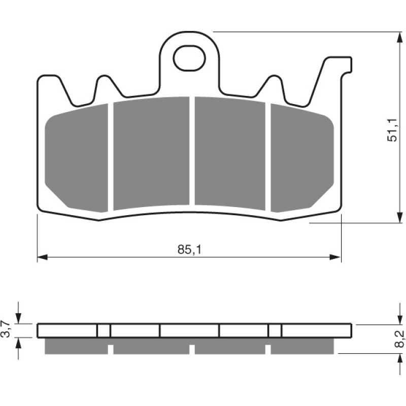 Goldfren Brake Pads 328 Ceramic Carbon S3