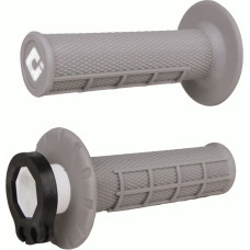 ODI Half-Waffle MX Lock-On Grip Set Grey / Soft Compound