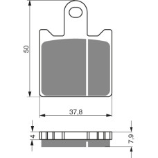 Goldfren Brake Pads 249 Ceramic Carbon S3