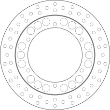 Goldfren brakedisc yd267 hd150 id132 t5.1