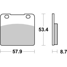 SBS Brakepads Sintered rear