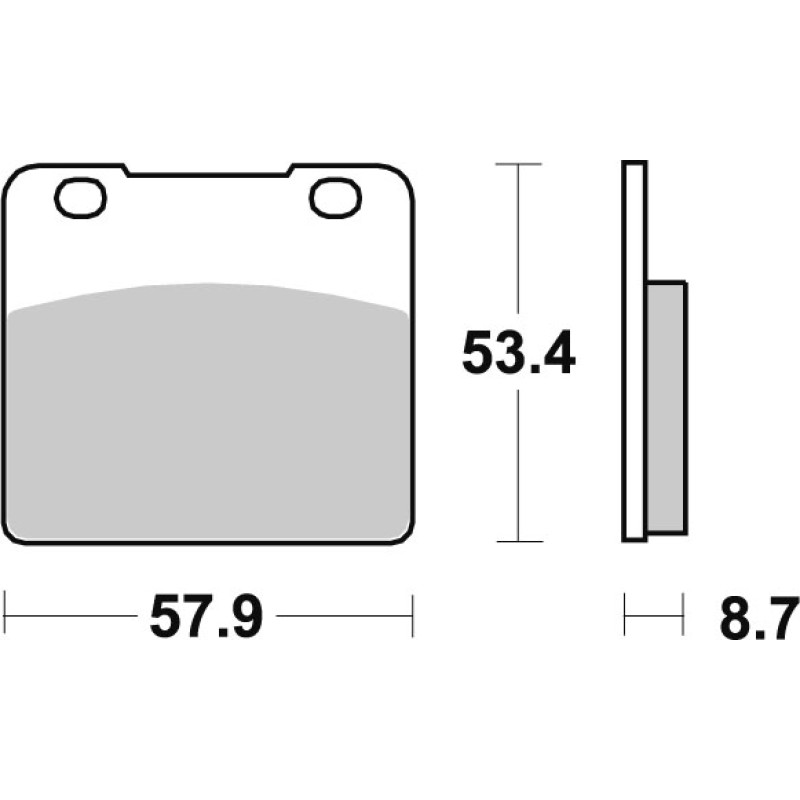 SBS Brakepads Sintered rear