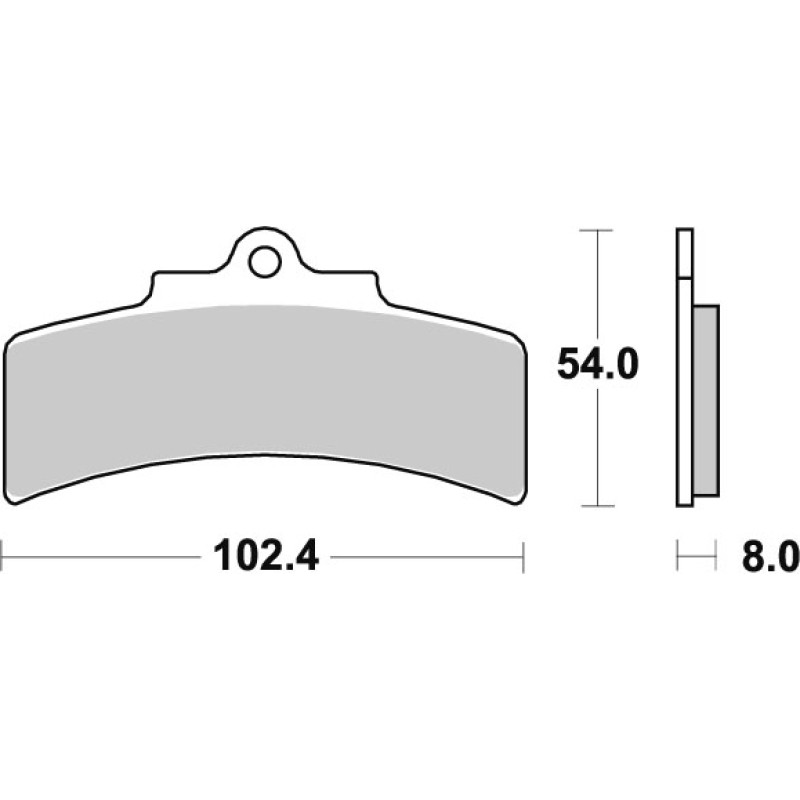 SBS Brakepads Carbon Tech rear