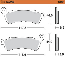 Moto Master Moto-Master Brakepads RoadPRO Sinter rear