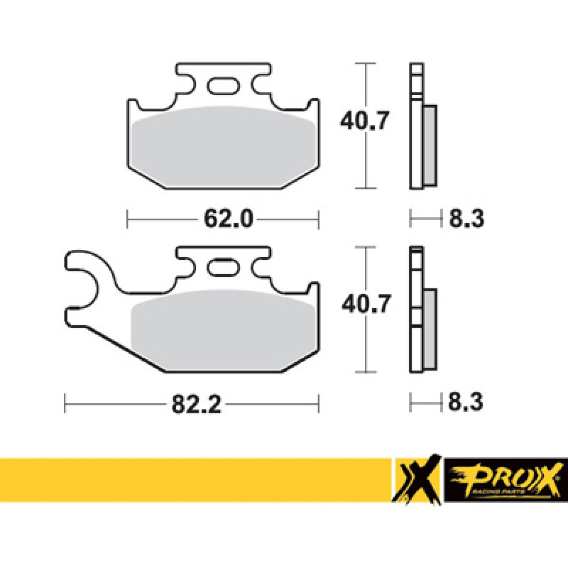 Prox Front Brake Pad LT-A400 '08-11 + LT-A450 '07-10 (Right)