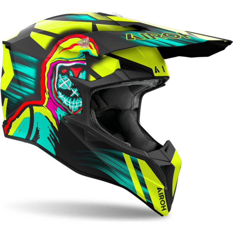 Airoh Helmet Wraaap Cyber yellow matt