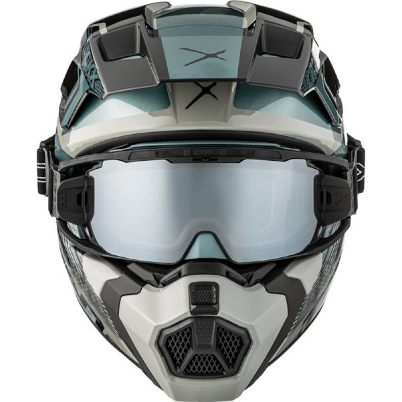 CKX Helmet Titan AMS Concordia Grey Gloss + Goggles