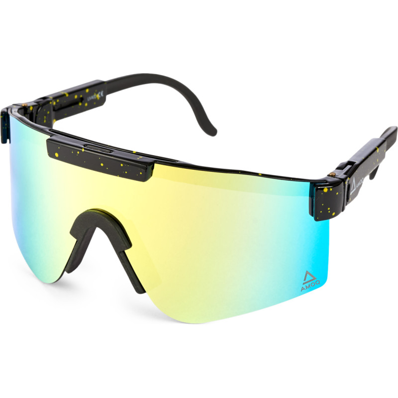 Amoq Comet Sunglasses Black Splash - Gold Mirror