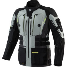 Rebelhorn PATROL GREY BLACK FLUO YELLOW TEXTILE MOTORCYCLE JACKET