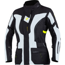Rebelhorn HARDY 2 WOMEN GREY BLACK FLUO YELLOW TEXTILE MOTORCYCLE JACKET
