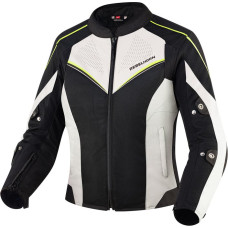 Rebelhorn HIFLOW 4 WOMEN BLACK SILVER FLUO YELLOW TEXTILE MOTORCYCLE JACKET WXXS