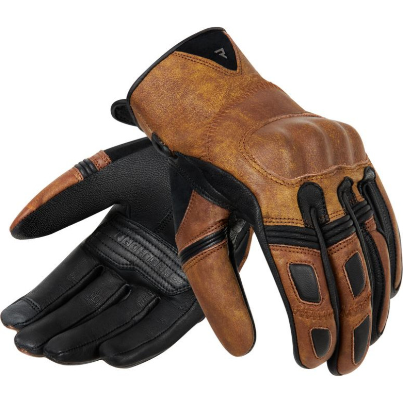 Rebelhorn THUG 2 VINTAGE BROWN MOTORCYCLE GLOVES