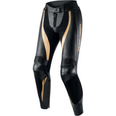 Rebelhorn REBEL WOMEN BLACK GOLD LEATHER MOTORCYCLE PANTS W34