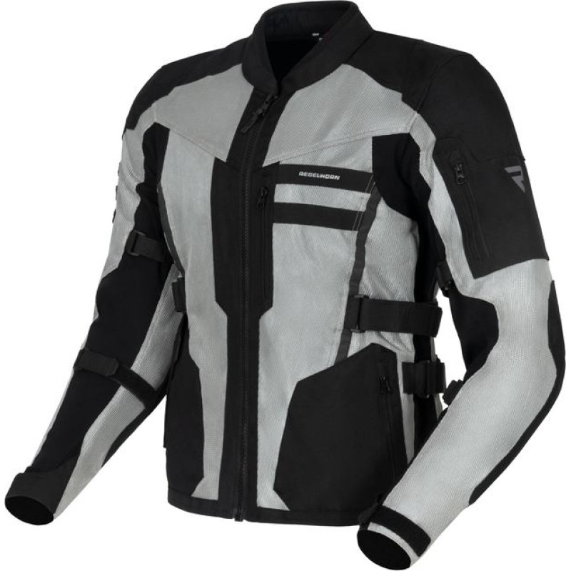Rebelhorn SCANDAL 2 SILVER BLACK TEXTILE MOTORCYCLE JACKET