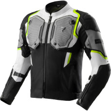 Rebelhorn BORG 2 BLACK GREY FLUO YELLOW TEXTILE MOTORCYCLE JACKET