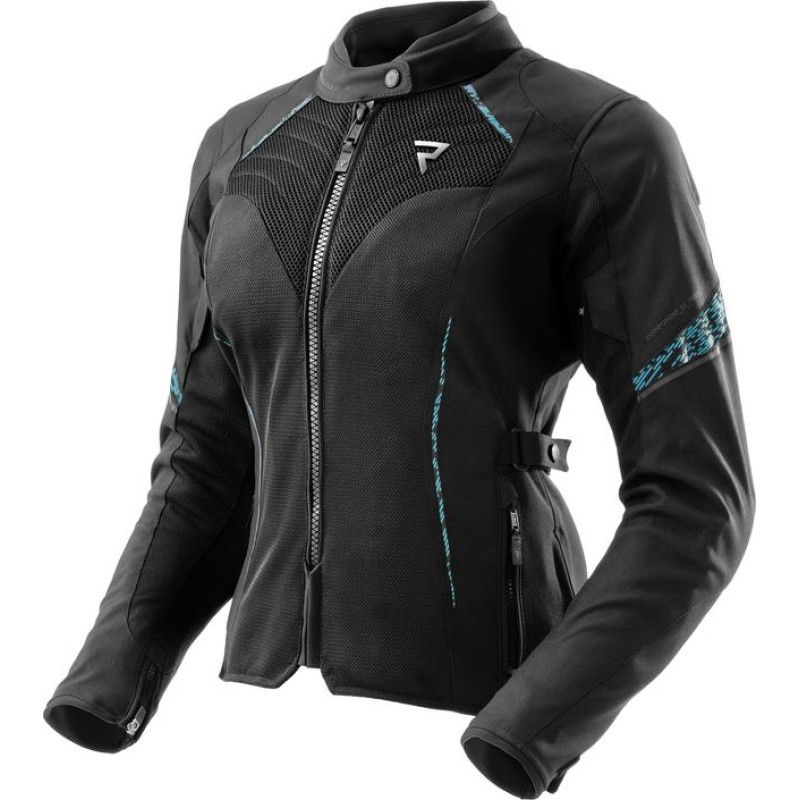 Rebelhorn JAX WOMEN BLACK BLUE TEXTILE MOTORCYCLE JACKET WXS