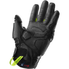 Rebelhorn DEFENDER BLACK GREY FLUO YELLOW MOTORCYCLE GLOVES