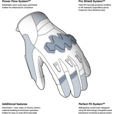 Rebelhorn DEFENDER BLACK GREY FLUO YELLOW MOTORCYCLE GLOVES