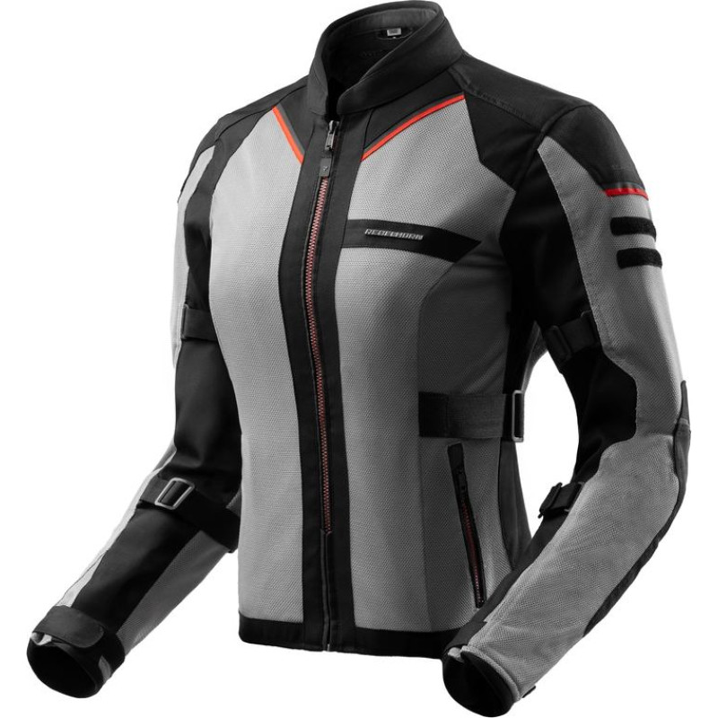 Rebelhorn SCANDAL 3 WOMEN BLACK GREY RED TEXTILE MOTORCYCLE JACKET