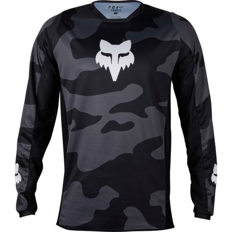 FOX 180 BNKR JERSEY BLACK CAMO
