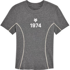 FOX T-SHIRT FOX LADY MOTO-X FITTED HEATHER GRAPHITE