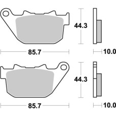 SBS Brakepads Sintered rear