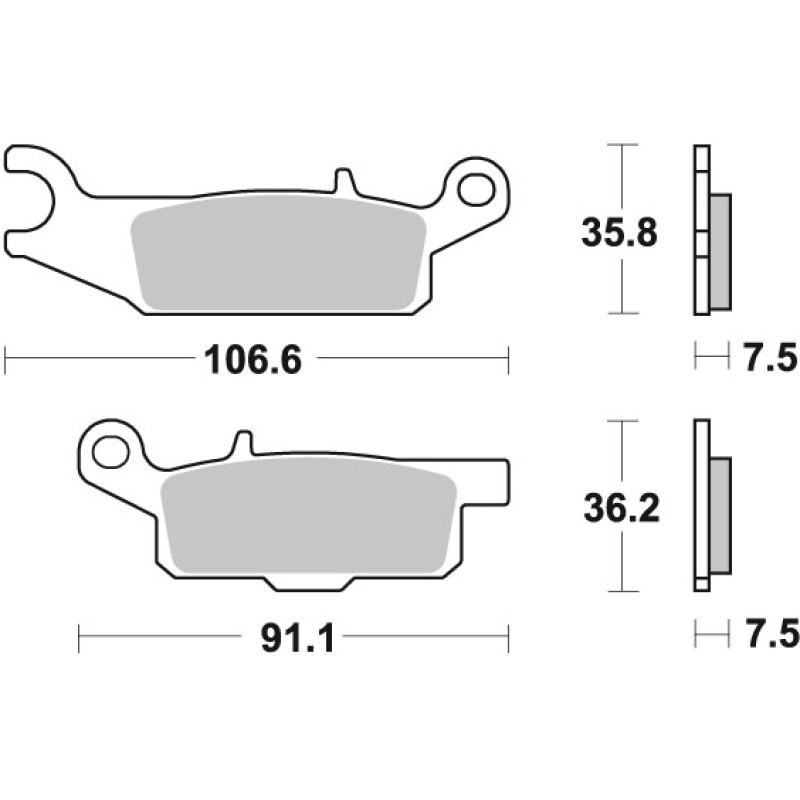 SBS Brakepads Sintered Offroad