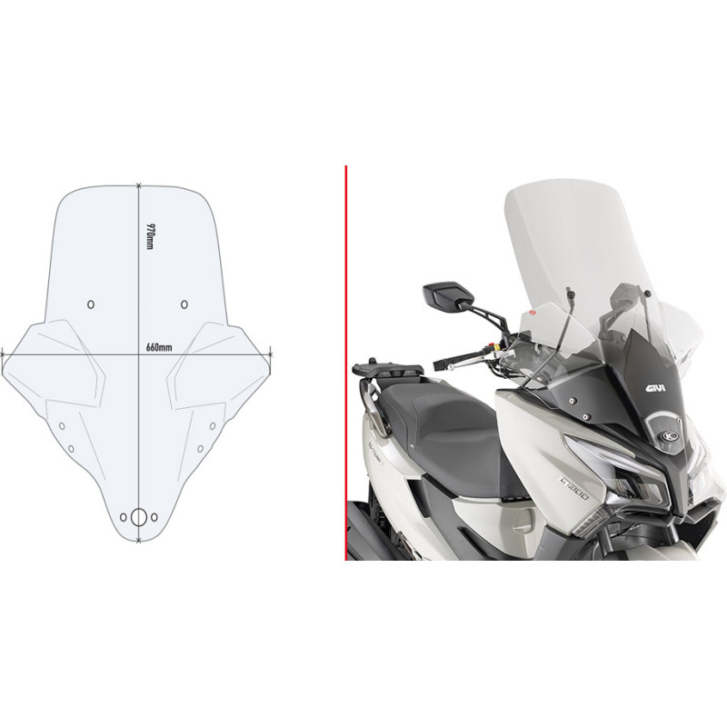 Givi SPECIFIC FITTING KIT D6115DT