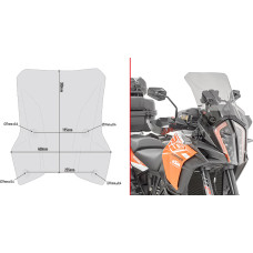 Givi Specific screen smoked 38 x 40 cm 1290 Adventure S / Adventure R (17)