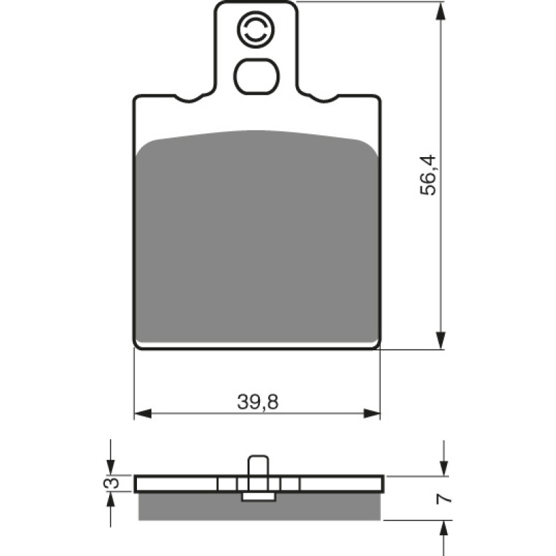 Goldfren Brake Pads 038 Ceramic Carbon AD