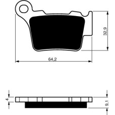 Goldfren Brake Pads 191 Ceramic Carbon K1