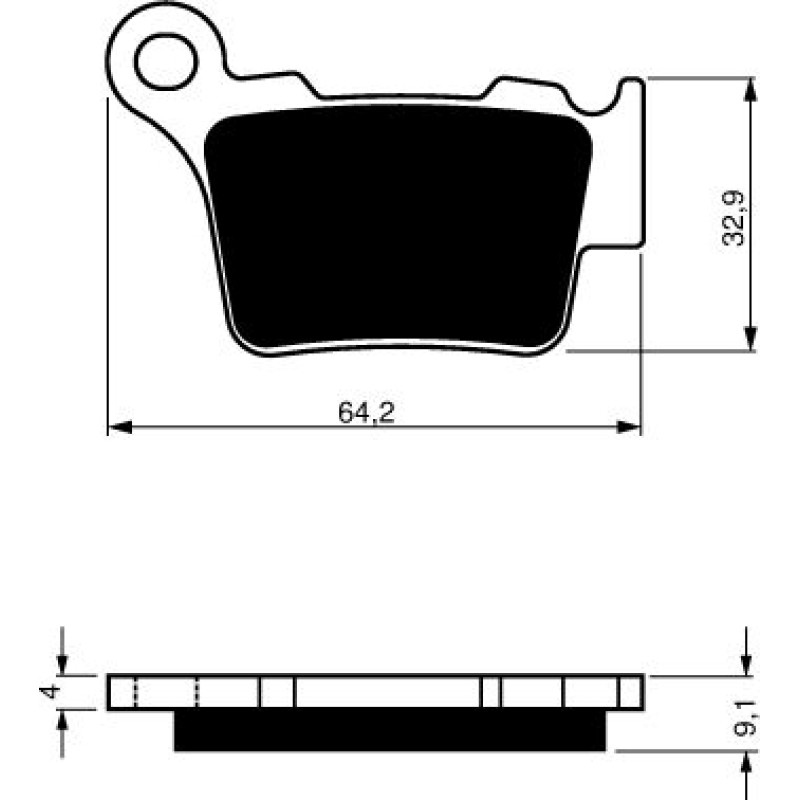 Goldfren Brake Pads 191 Ceramic Carbon K1