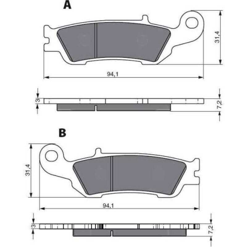 Goldfren Brake Pads 248 Ceramic Carbon AD