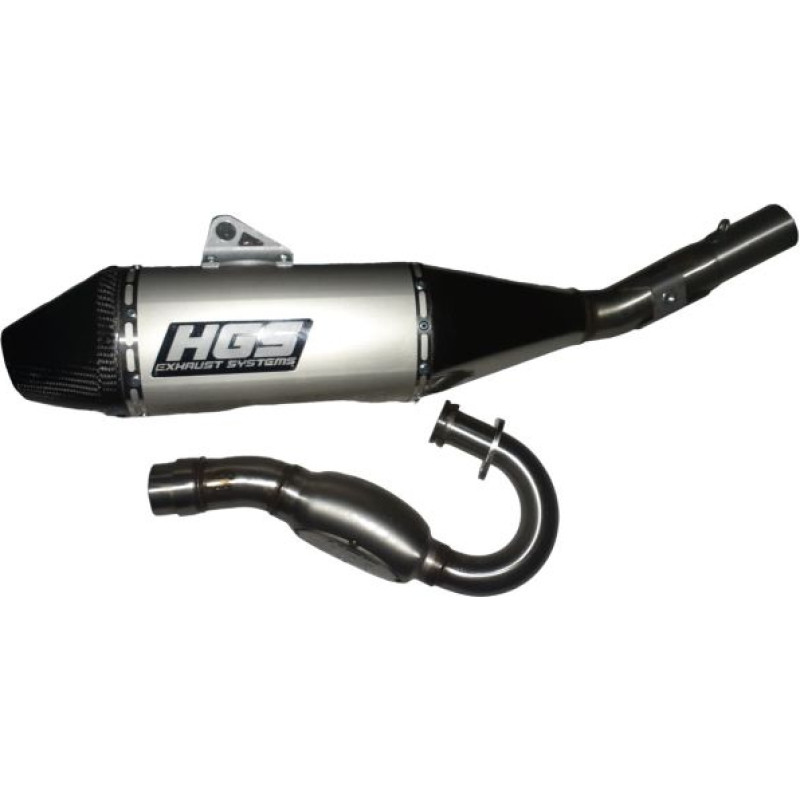 HGS Exhaustsystem 4T complete CRF250R 22-24 Carbon Grey