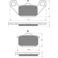Goldfren Brake Pads 037 Ceramic carbon AD