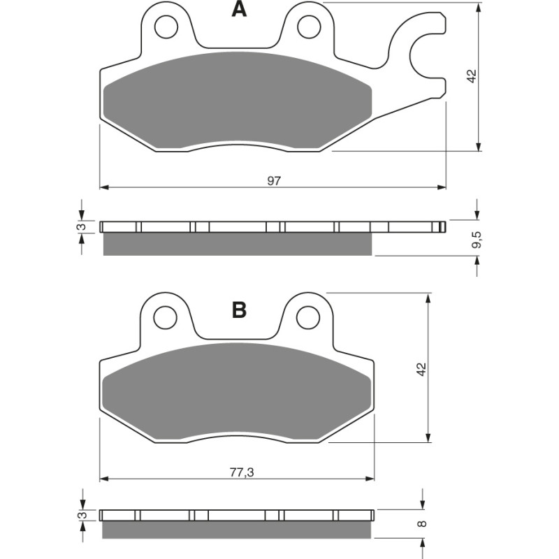 Goldfren Brake Pads 088 Ceramic Carbon S3