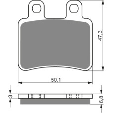 Goldfren Brake Pads 211 Ceramic carbon AD