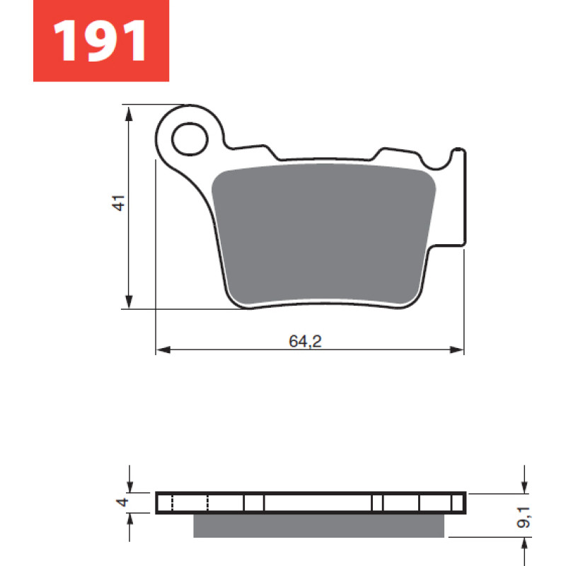 Goldfren Brake Pads 191 Ceramic Carbon S33 Brembo