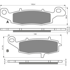 Goldfren Brake Pads 104 Ceramic carbon AD