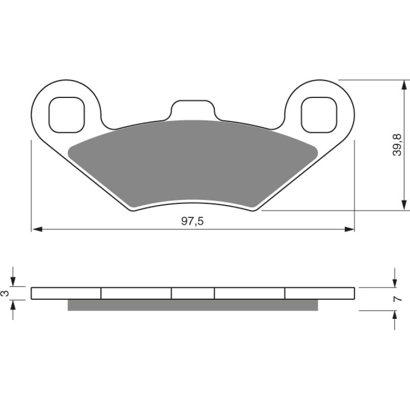 Goldfren Brake pads 280 Ceramic Carbon AD